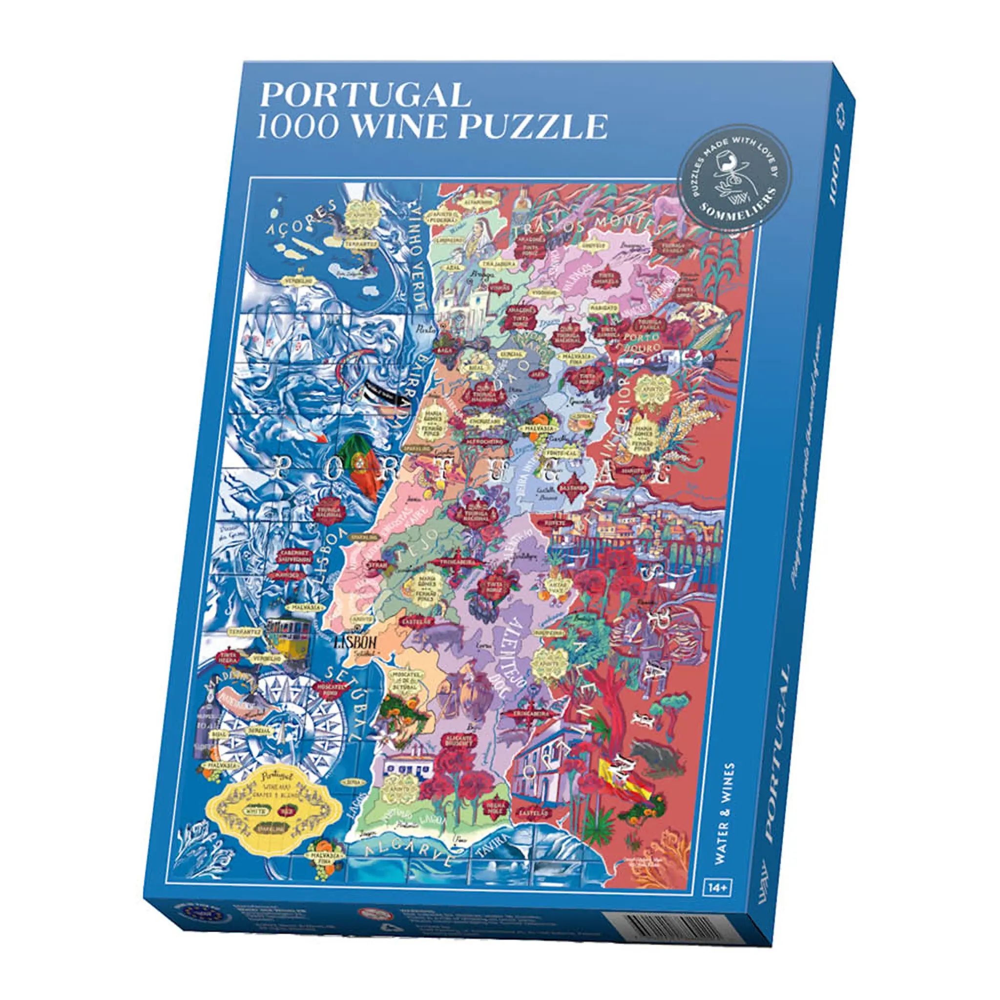Water and Wines Wine Puzzle Palapeli Portugali 1000 palaa