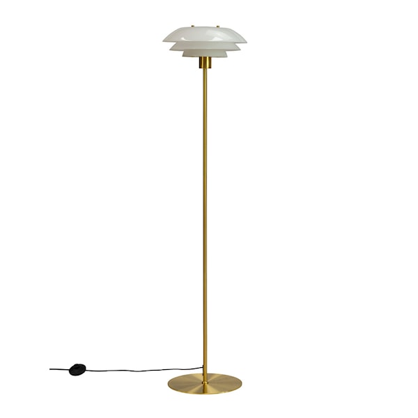 DL31 golvlampa 133 cm opal/mässing