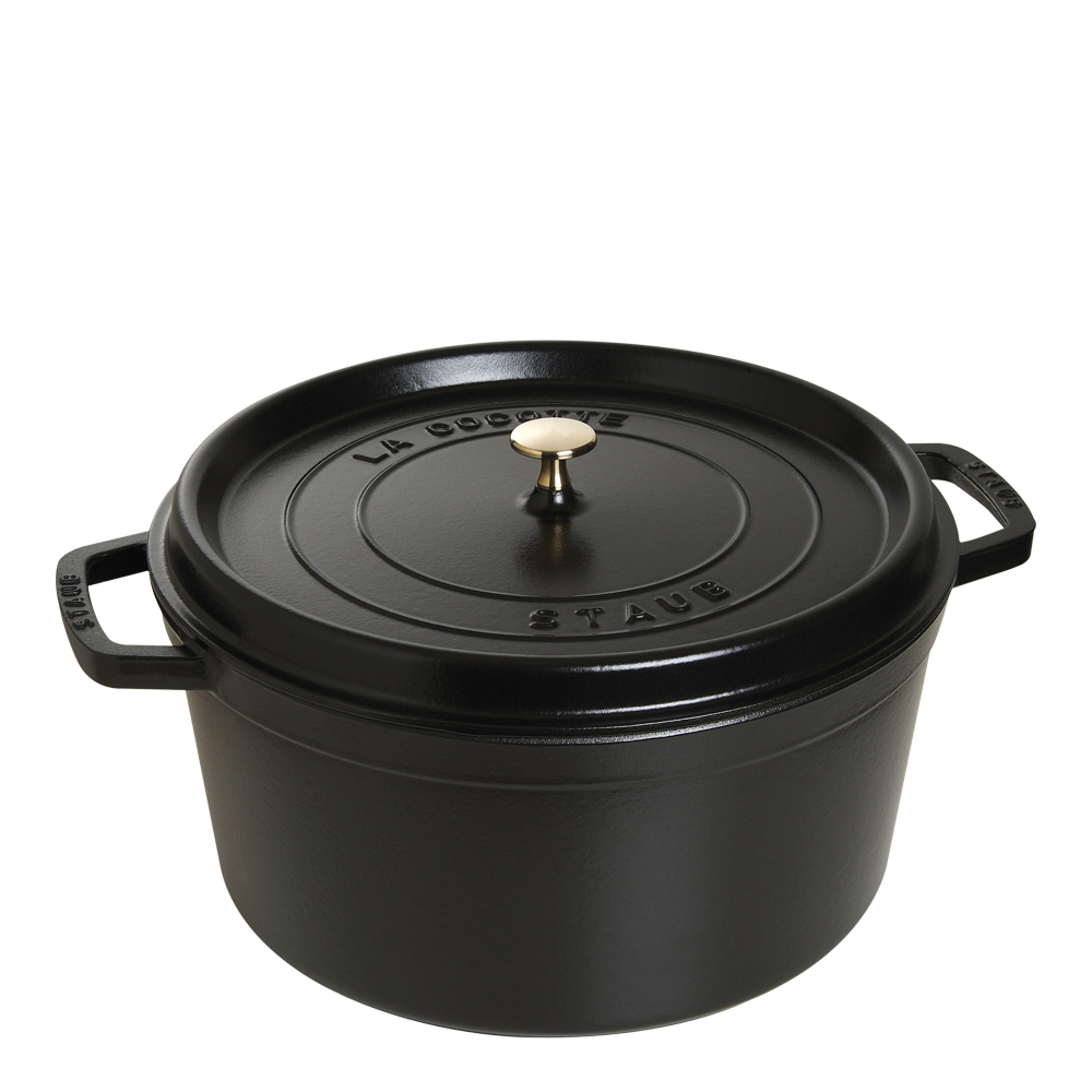 Staub – Gryta 12,6 L rund Svart