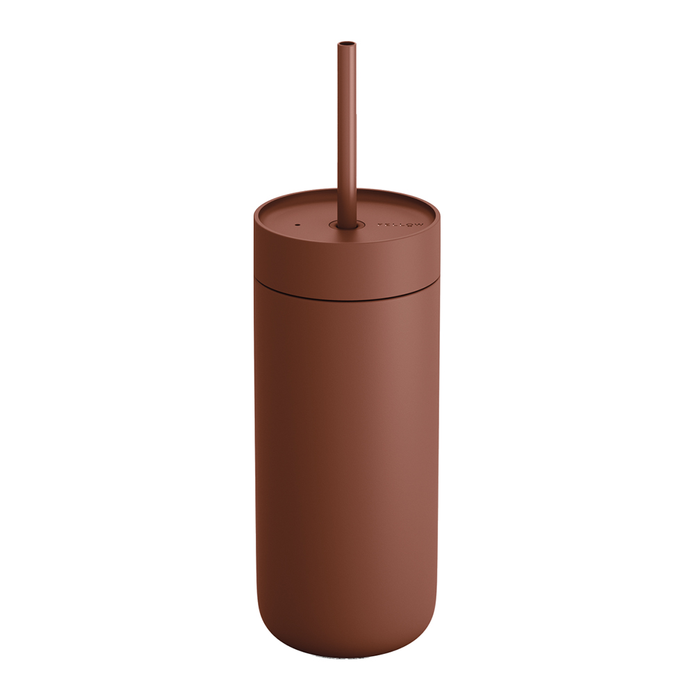 Fellow – Carter Cold Desert Capsule tumbler med sugrör 475 ml sienna