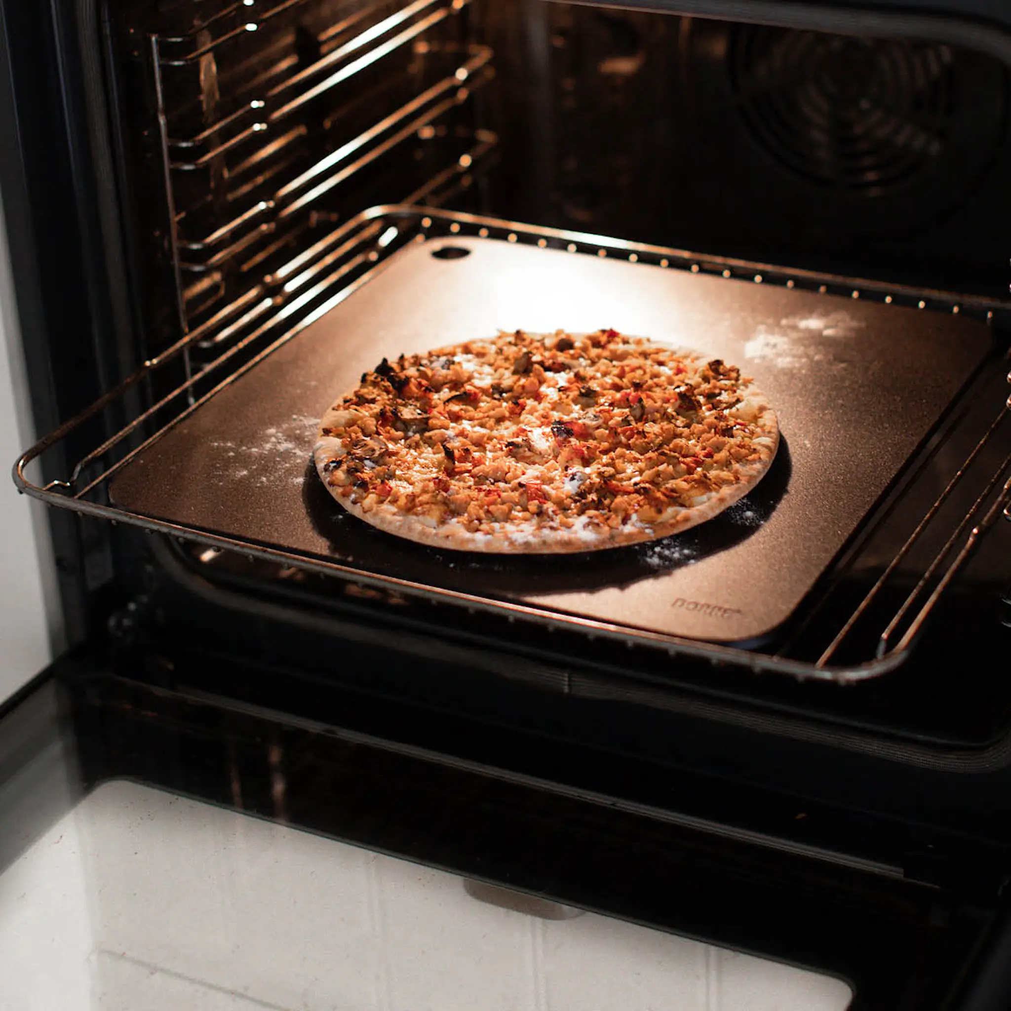 Dorre Stekestål pizza 35,5x35,5 cm stål