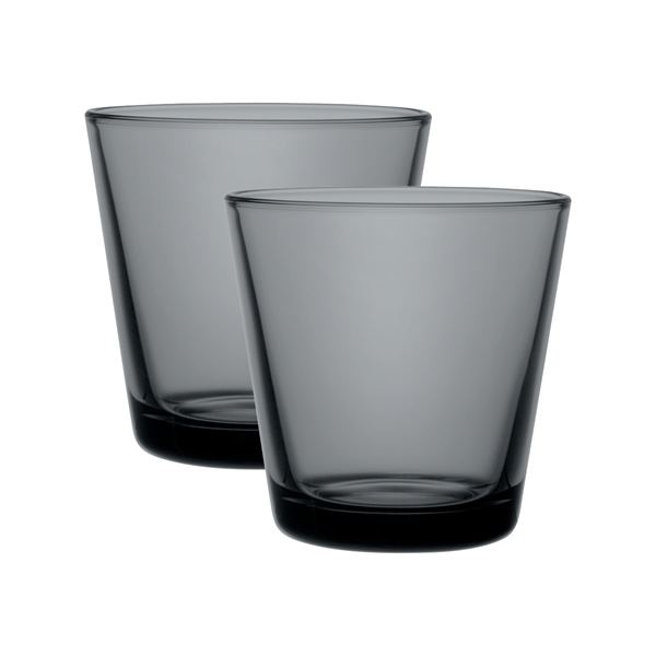 iittala – Kartio Glas 21 cl 2-pack Mörkgrå