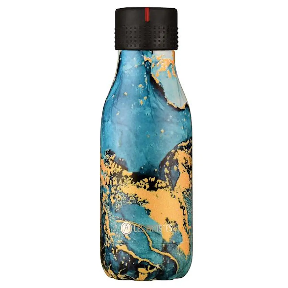 Bottle Up Design termoflaske 0,28L blå/gull/grå