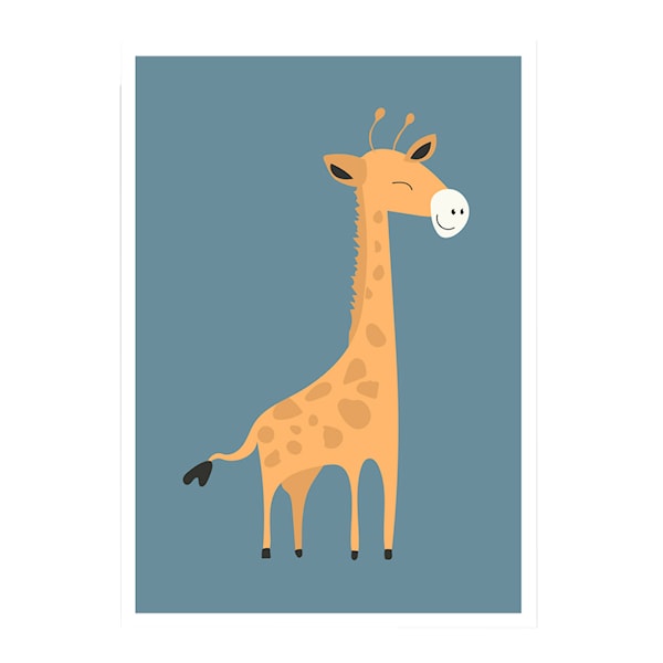 Poster Mini Print A5  Giraff