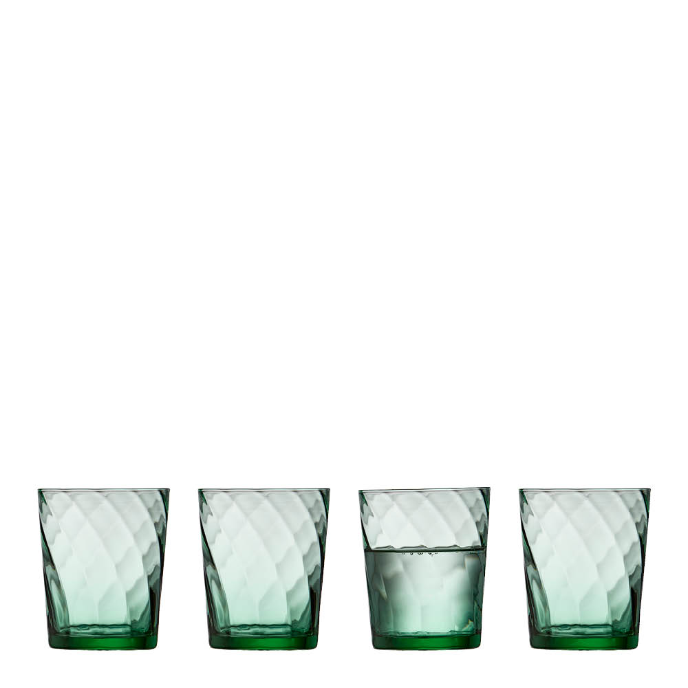 Lyngby Glas – Vienna Vattenglas 30 cl 4-pack Grön