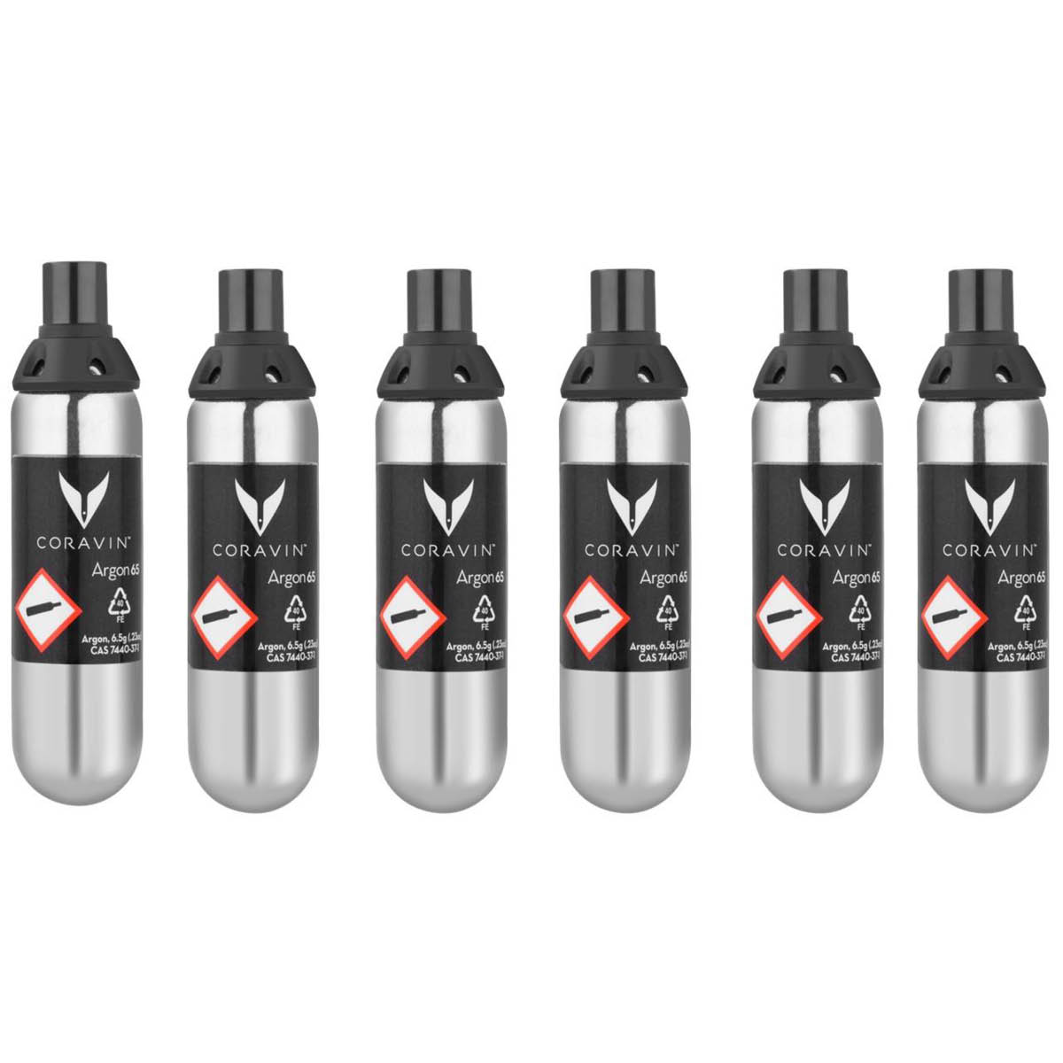 Coravin - Pure Gaspatron 6-pack Silver