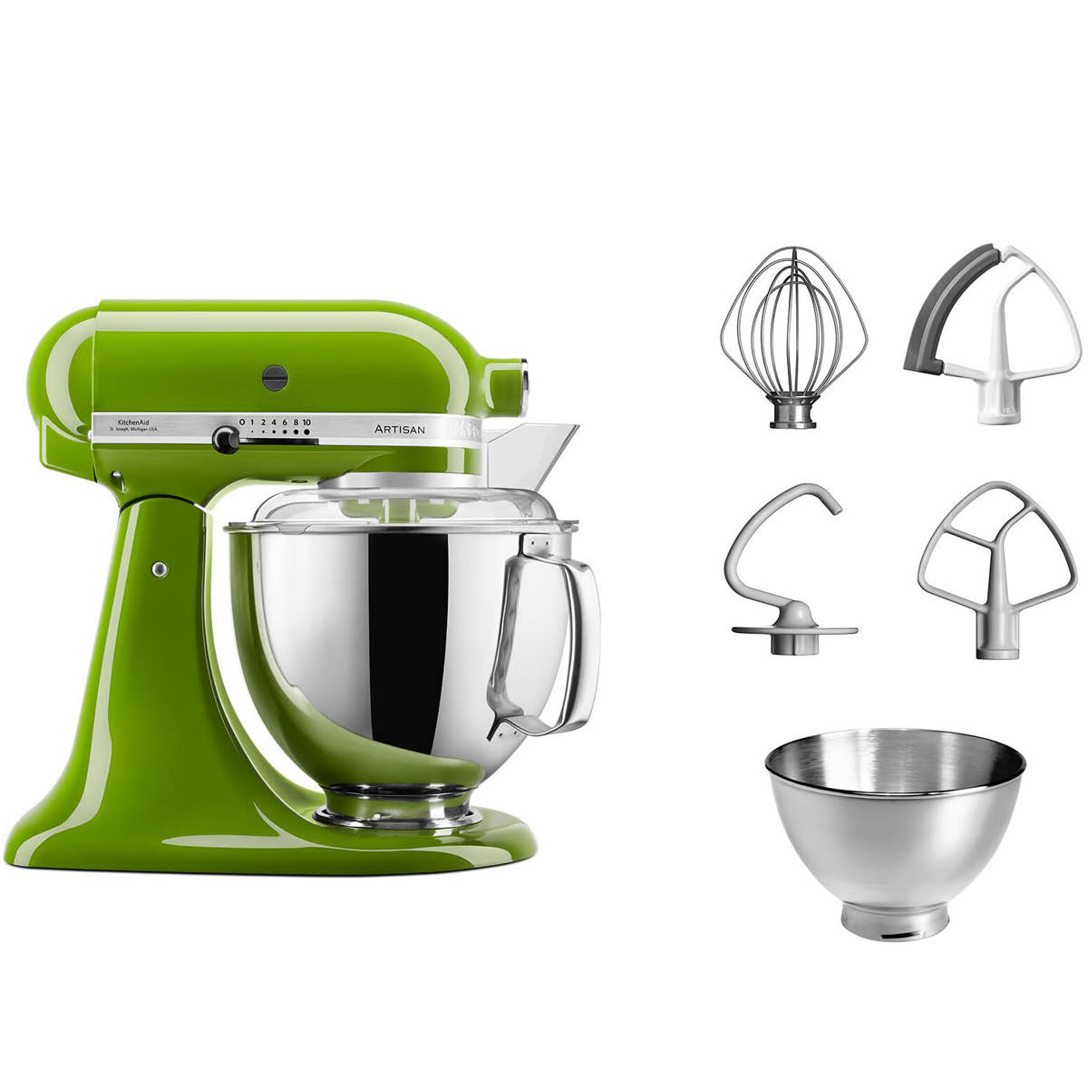 Läs mer om KitchenAid - Artisan 5Ksm175Ps Köksmaskin M/Fällbart Drivhuvud 4,8L Matcha