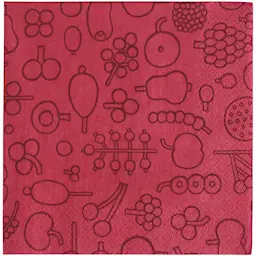 iittala Oiva Toikka Collection serviett 33x33 cm frutta rød