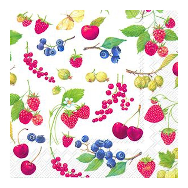 Servett Fruits of Summer 33x33 cm