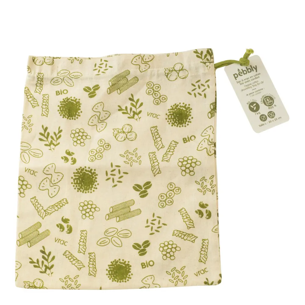 Tekstilpose økologisk 1,2L grønn