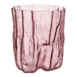 Kosta Boda Crackle vase 28 cm rosa