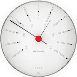 Arne Jacobsen Bankers Barometer 12 cm Vit