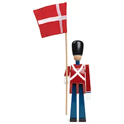 Kay Bojesen Denmark Fanebærer med tekstilflagg