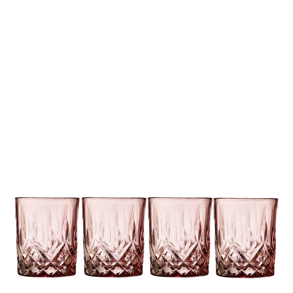 Lyngby Glas – Sorrento Whiskyglas 32 cl 4-pack Rosa