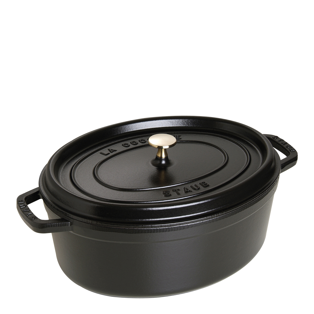 Staub – Gryta 6,7 L oval Svart