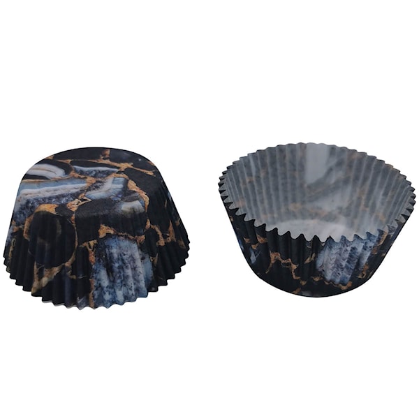 bAYk Muffinsform 7x5x3,5 cm 50-pack Svart/Guld