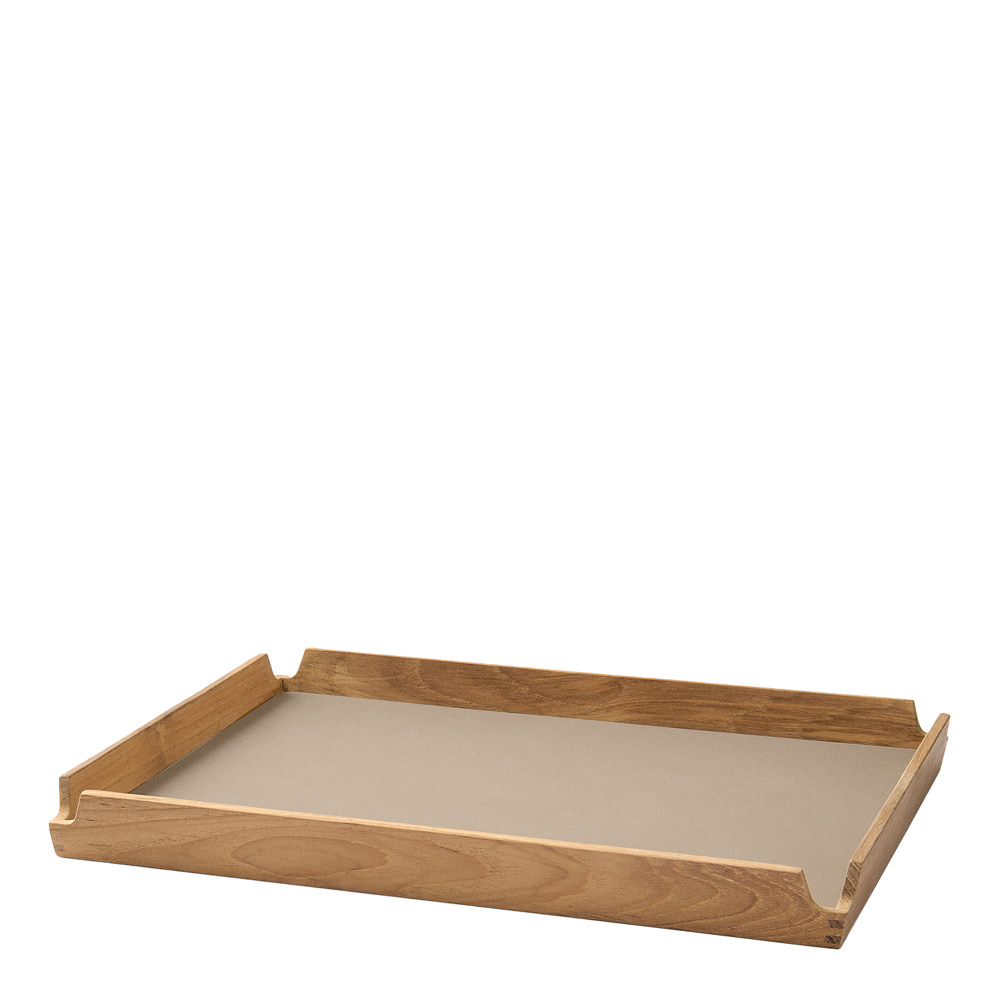 LIND DNA – Airy teak bricka 28,6×36,6 cm nupo clay brown