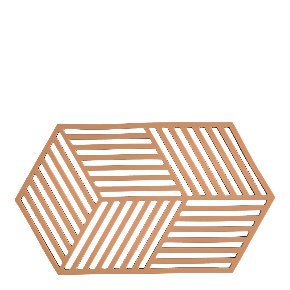 Zone - Hexagon Grytunderlägg 24 cm Light Terracotta