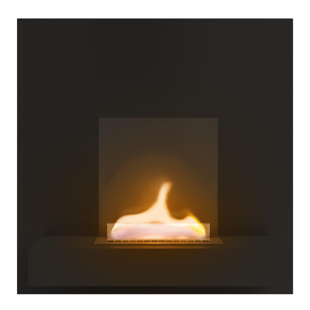 Tenderflame - Square väggmonterad spis 180 1,05 L svart