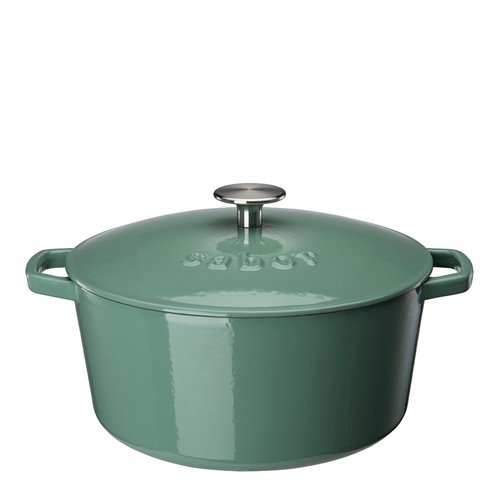 Läs mer om Sabor - Gjutjärnsgryta 4,4 L 28 cm sea green