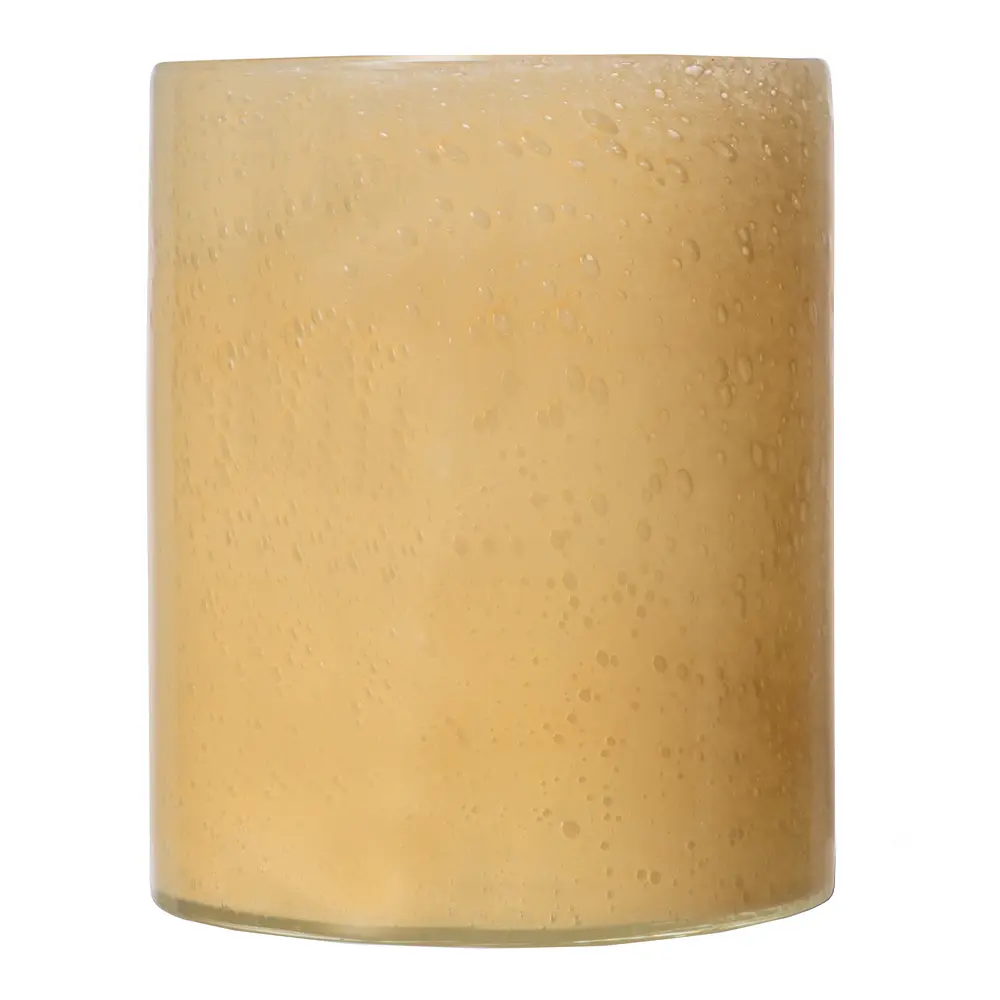 Calore vase/lyslykt L 24 cm gul