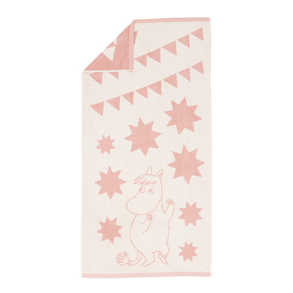 Moomin Arabia - Mumin badhandduk 70x140 cm stjärnor rosa