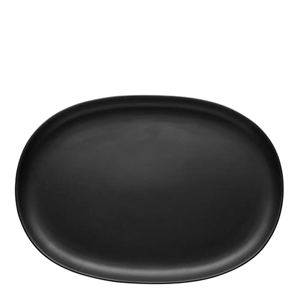 Nordic Kitchen ovalt serveringsfat 36 cm svart