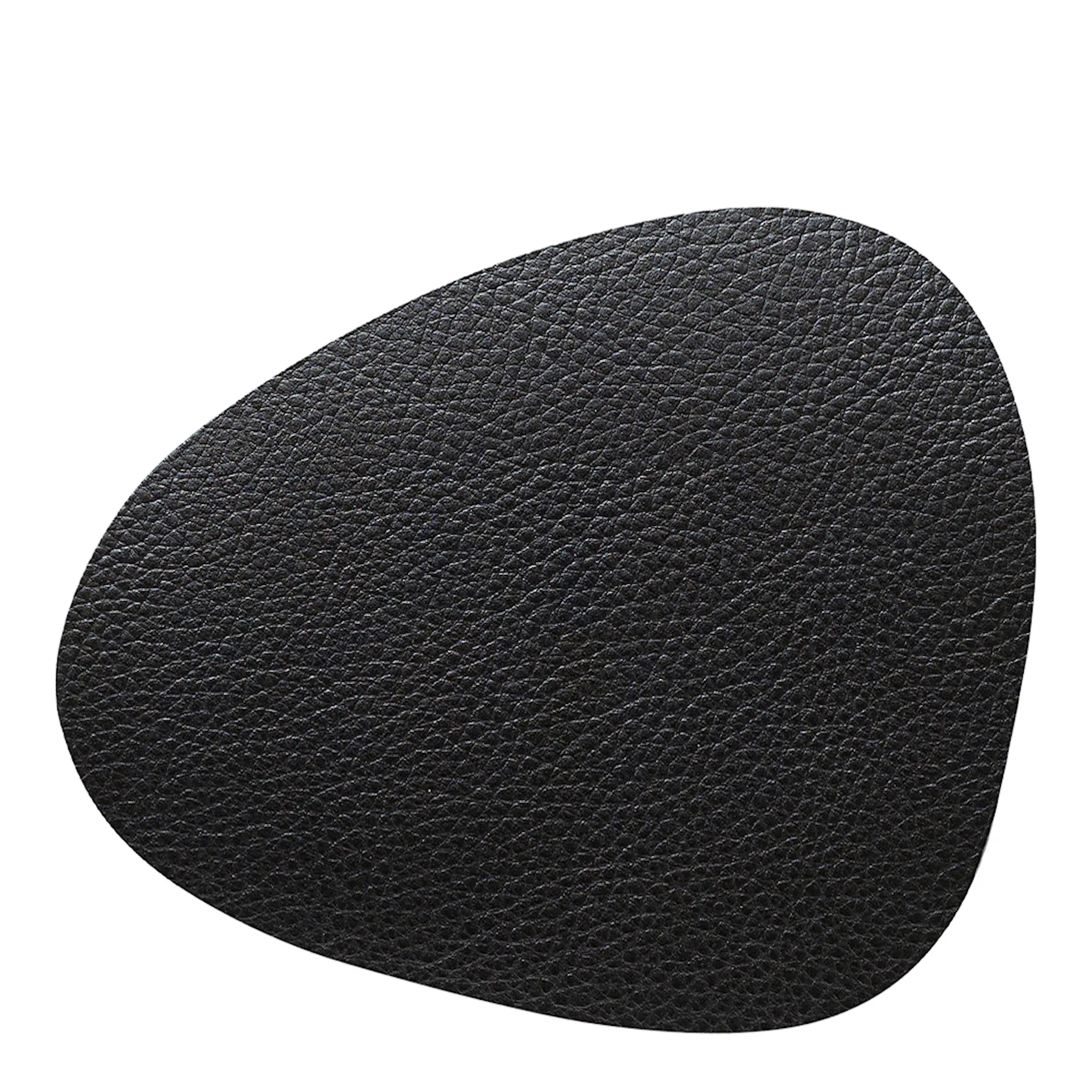 LIND dna Leather Serene Curve glassunderlag 11x13 cm black