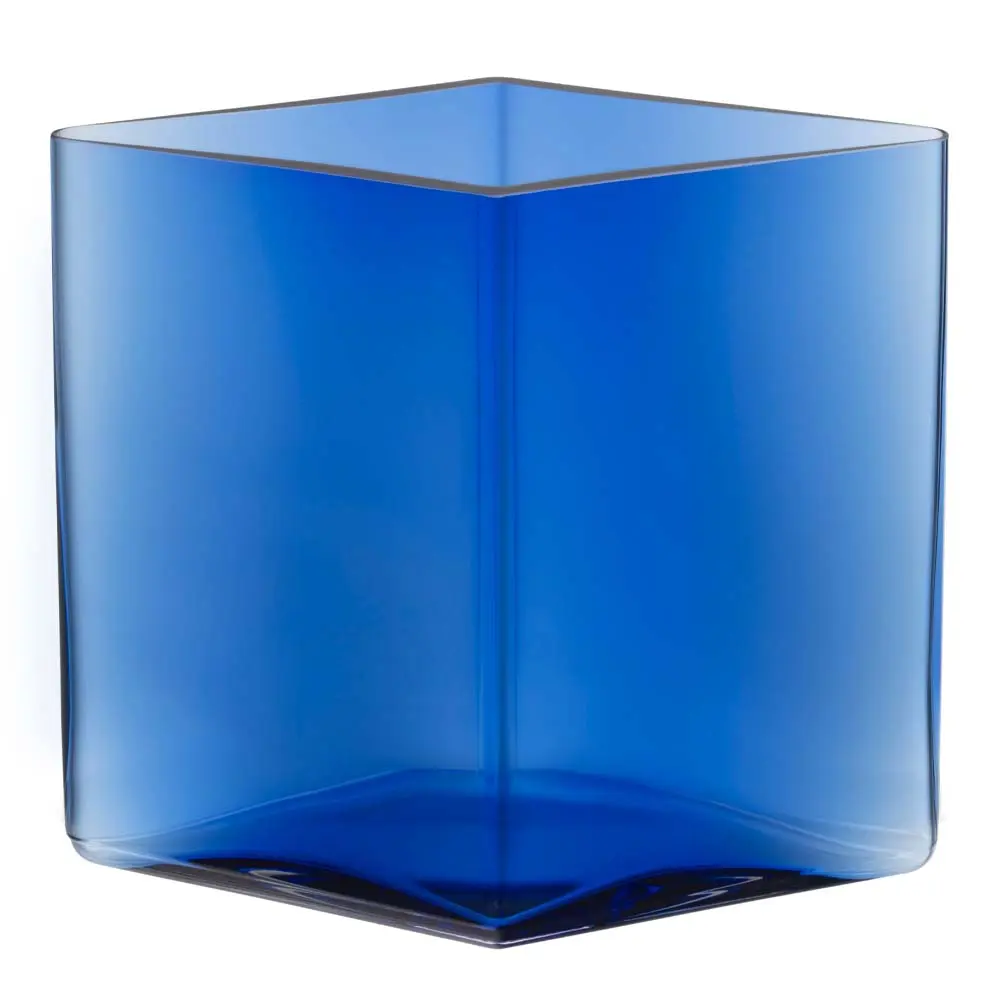 Ruutu vase 20,5x18 cm ultramarinblå