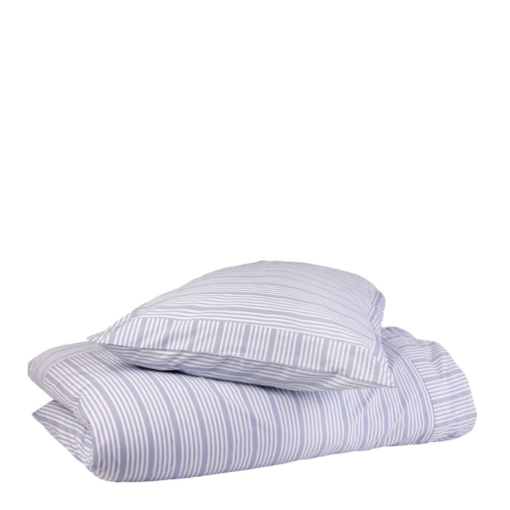 Home by Ilse Jacobsen - Bedding Collection Pussilakanasetti 140x220 cm + 63x60 cm Powder Blue Stripes