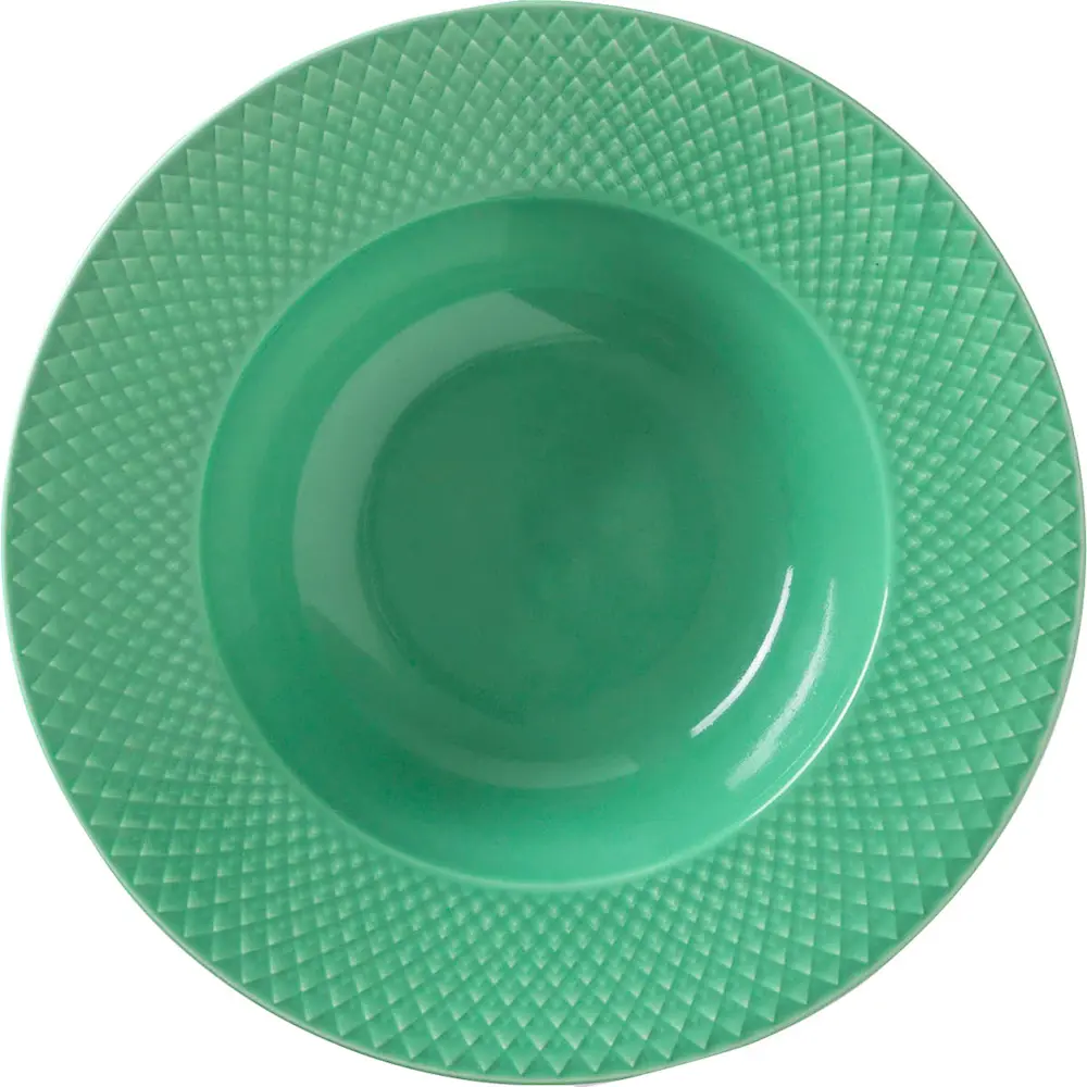 Rhombe Color Syvä lautanen 24,5 cm Vihreä