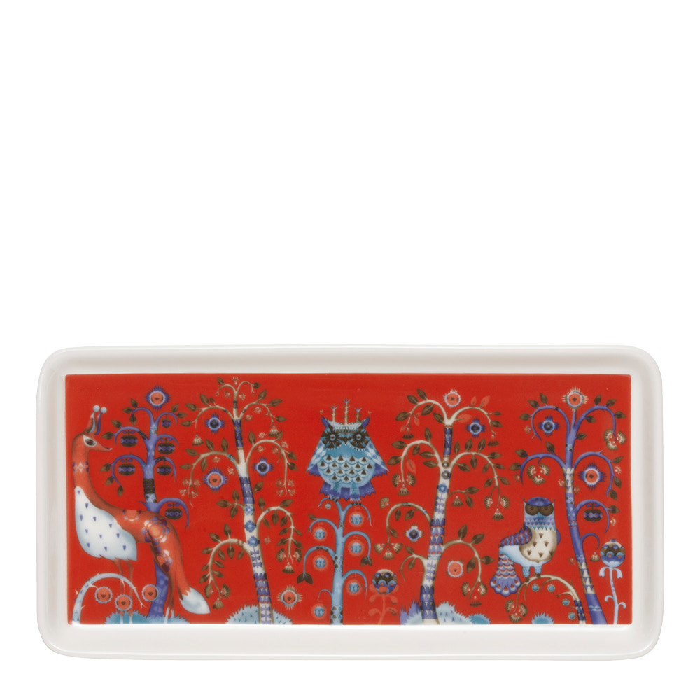 Produktfoto för Iittala Taika tallrik 12x24 cm Röd