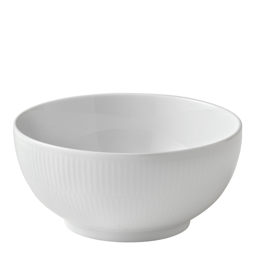 Royal Copenhagen – White Fluted Skål 18 cm 1,1 L