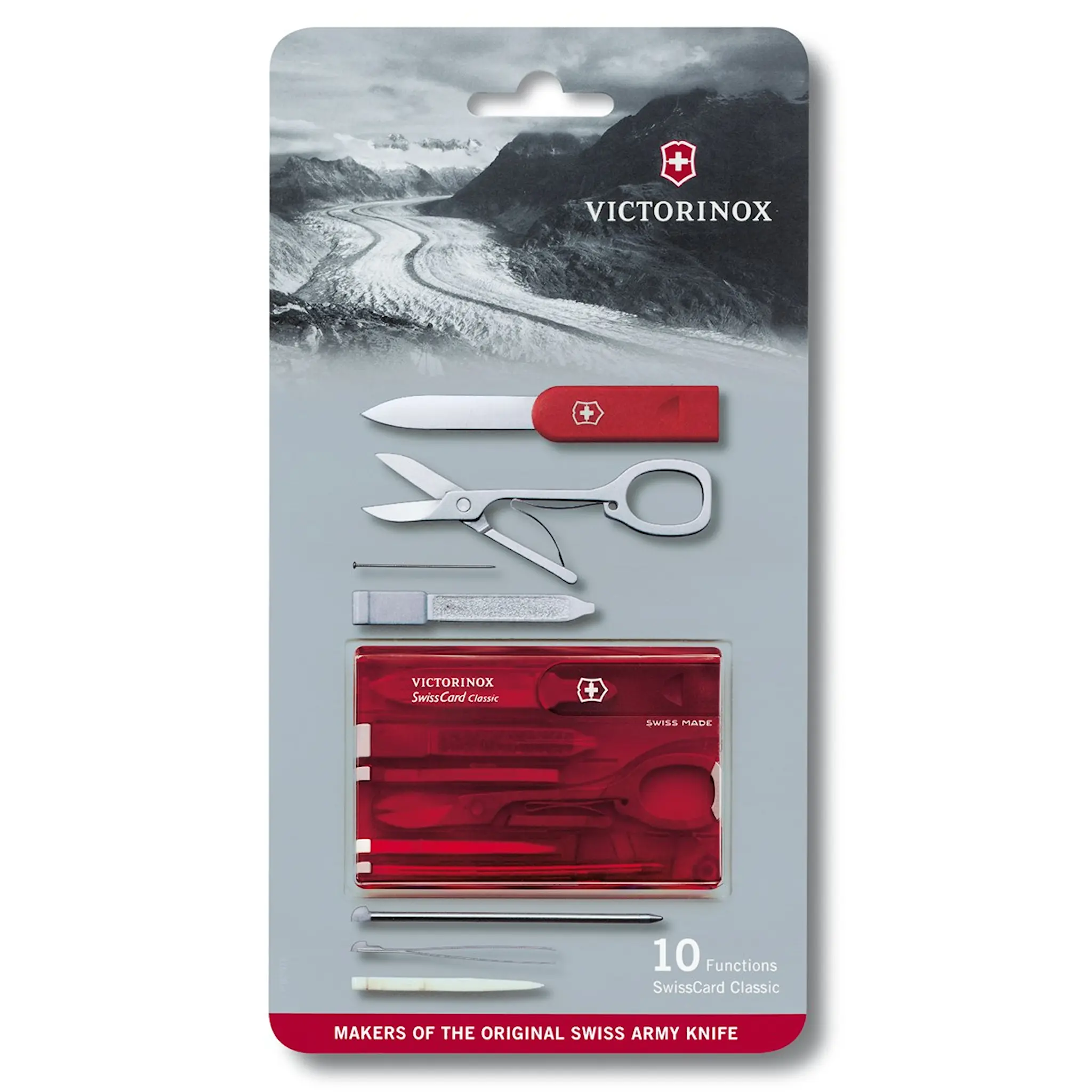 Victorinox Swiss Card Blister Linkkuveitsi Punainen
