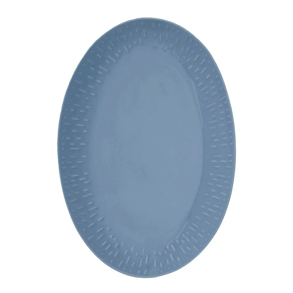 Confetti ovalt fat 36x25,5 cm blueberry