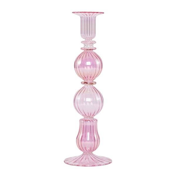 Illume ljusstake 25 cm ros/rosa