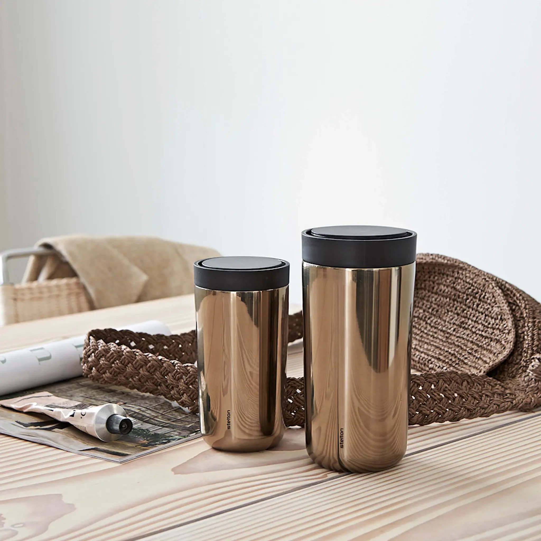 Stelton To Go Click Mugg 20 cl Guld