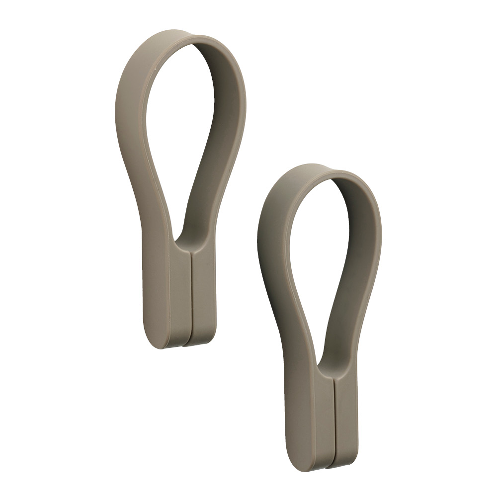 Läs mer om Zone - Loop handduksstropp magnet 2-pack taupe