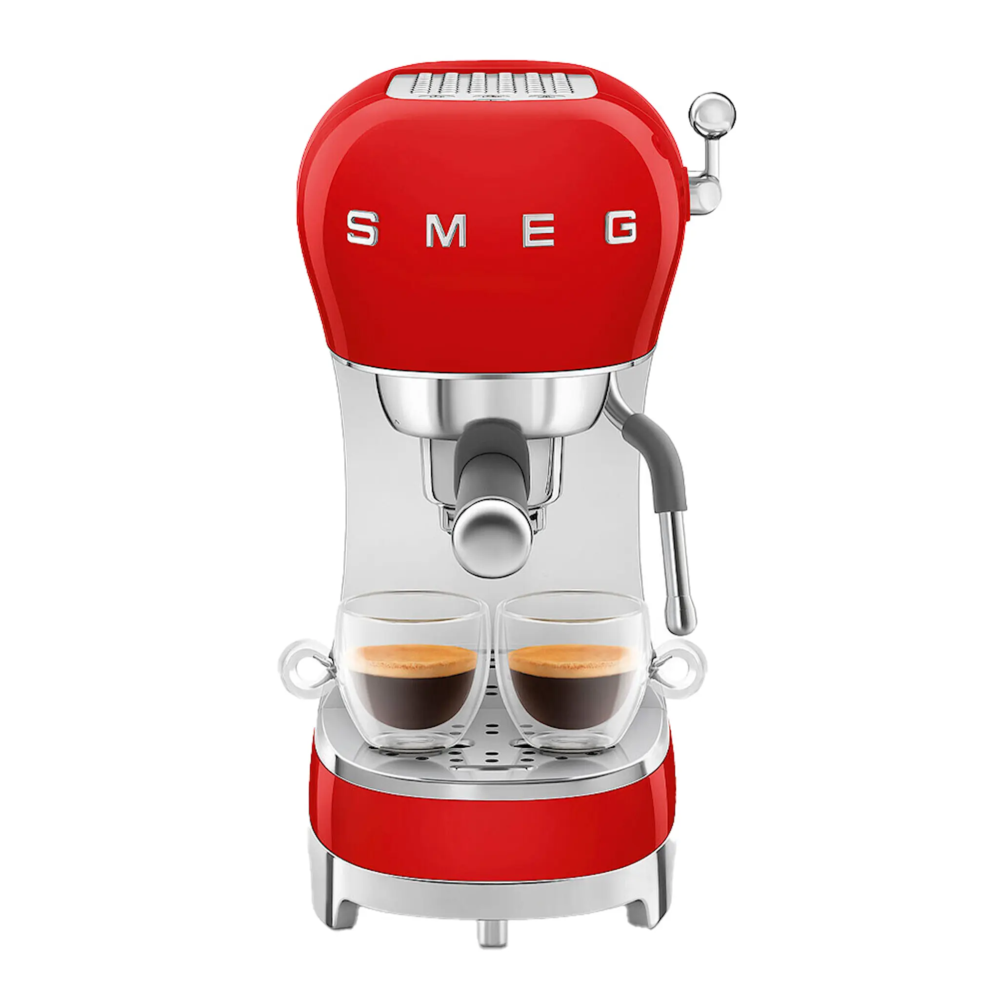SMEG Espressomaskin rød