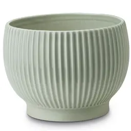 Knabstrup Keramik Potteskjuler riller Ø14,5 cm mint