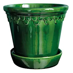 Bergs Potter Københavner krukke/fat 12 cm grønn emerald