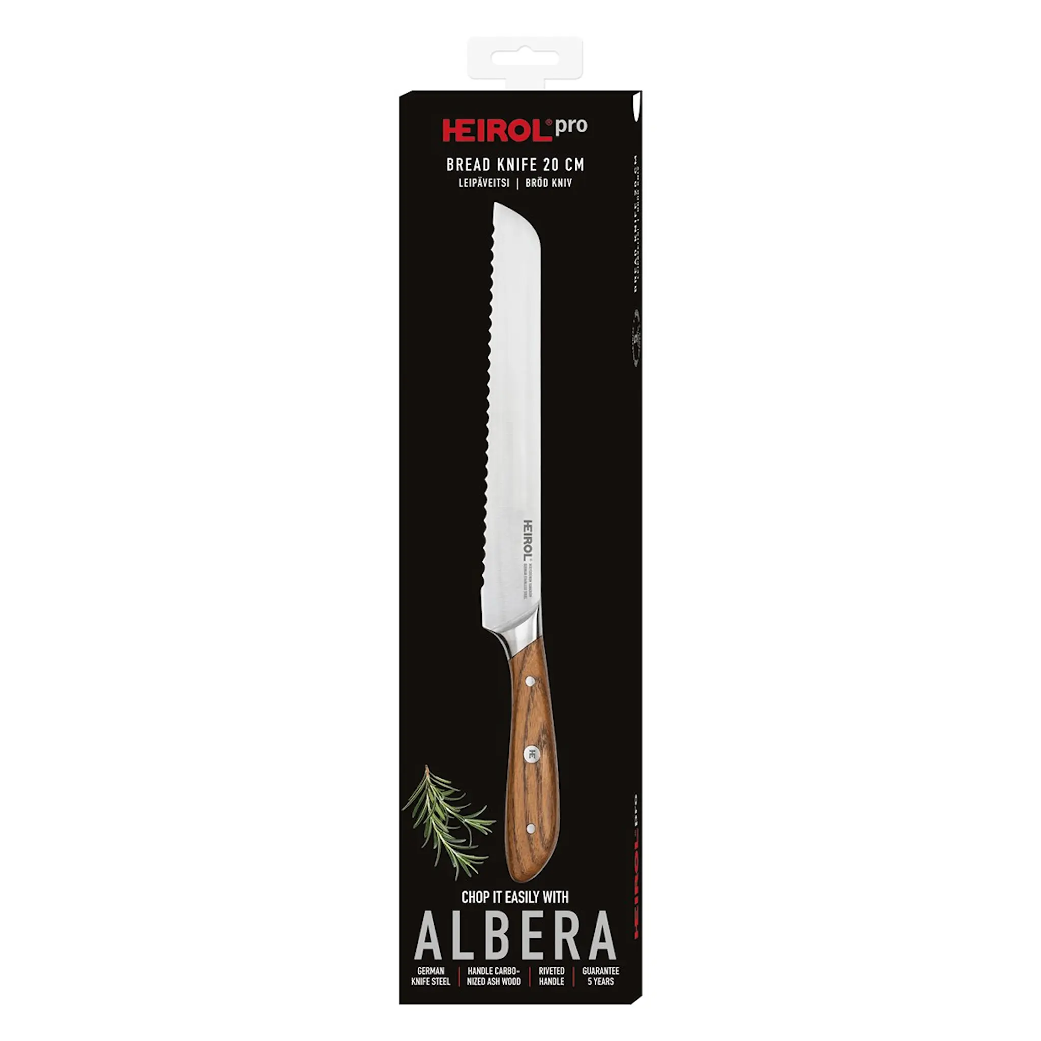 Heirol Albera brødkniv 20 cm