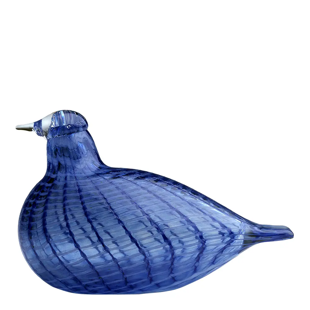 Birds by Toikka blå fjær 13x8,5 cm