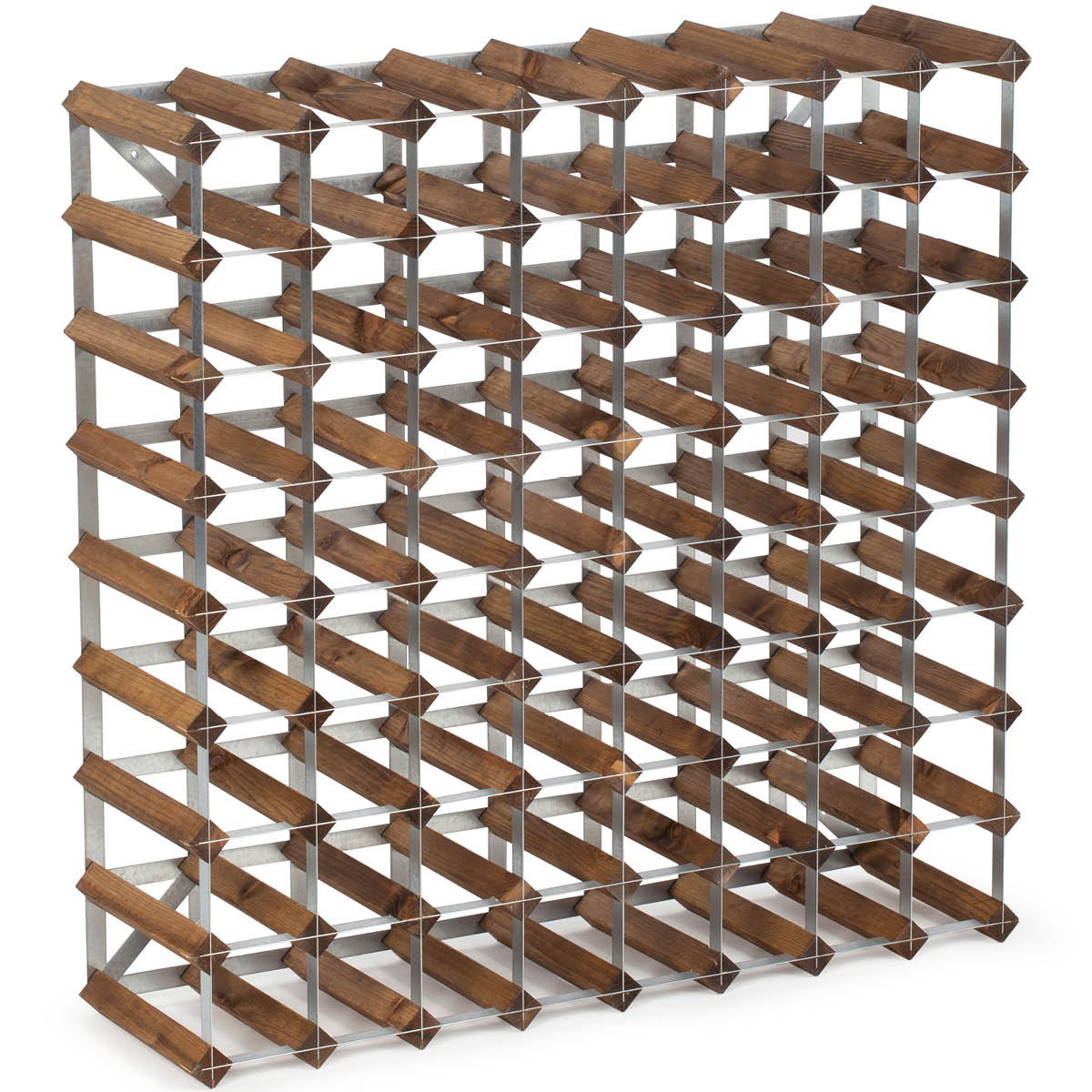 Läs mer om Traditional Wine Rack - Trad Vinställ 72 Flaskor 80 cm Mörk Ek