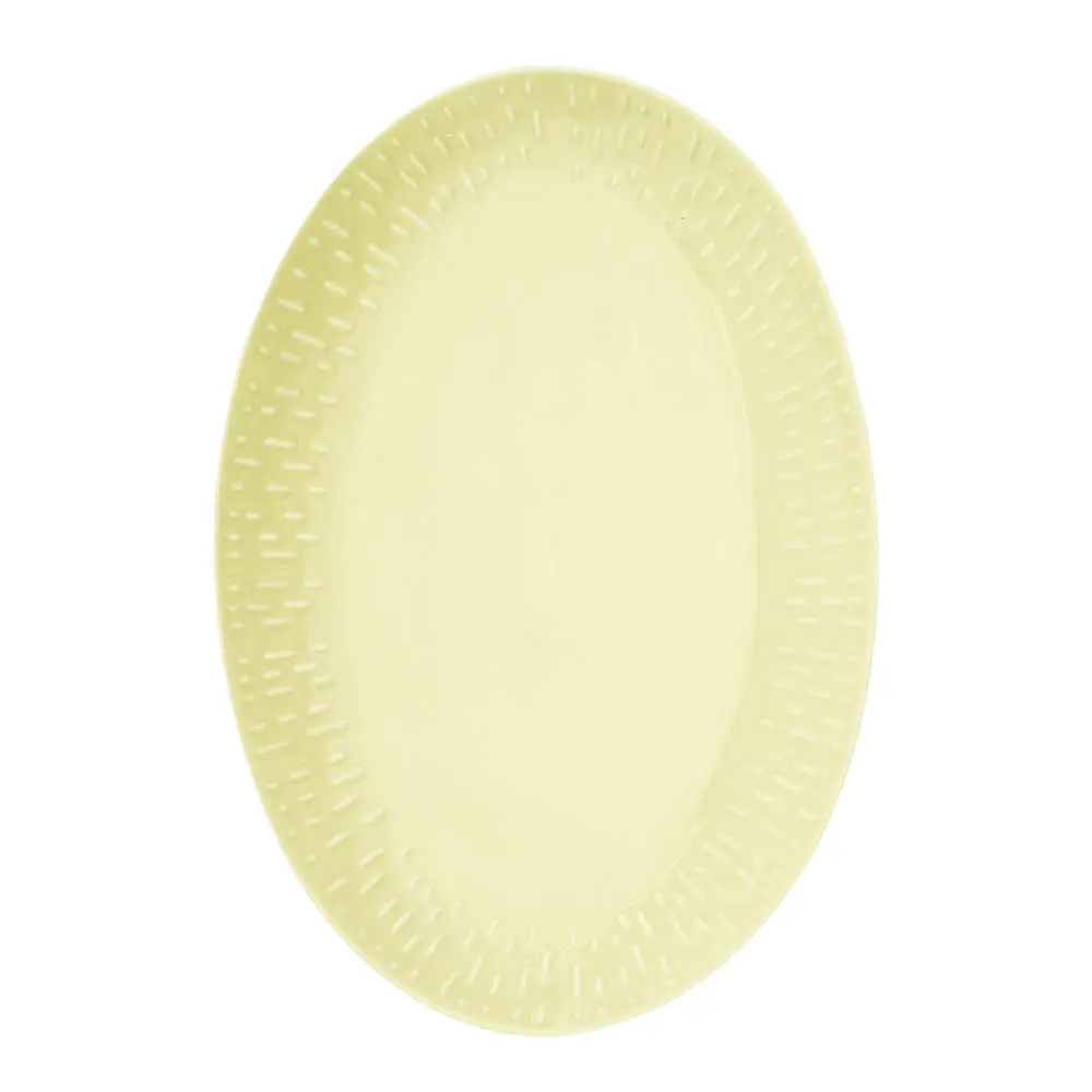 Confetti ovalt fat 36x25,5 cm lemon
