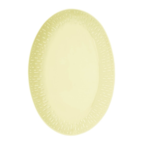 Confetti Uppläggningsfat ovalt 36x25,5 cm Citron