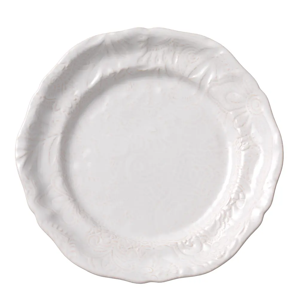 Arabesque asjett 23 cm white