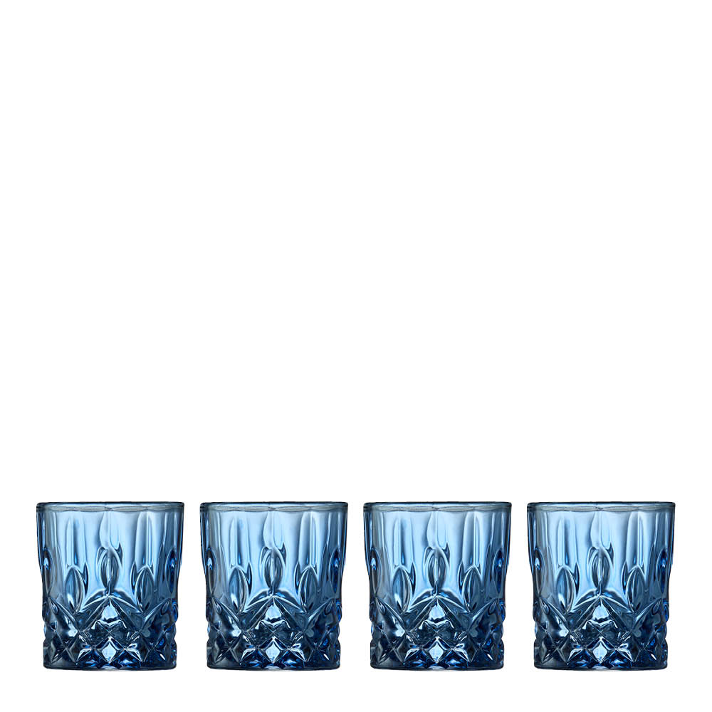 Lyngby Glas – Sorrento Shotglas 4 cl 4-pack Blå