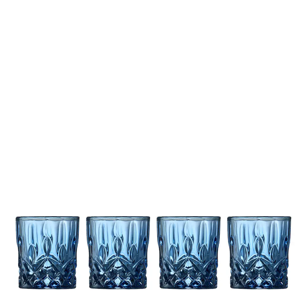 Sorrento shotglass 4 cl 4 stk blå