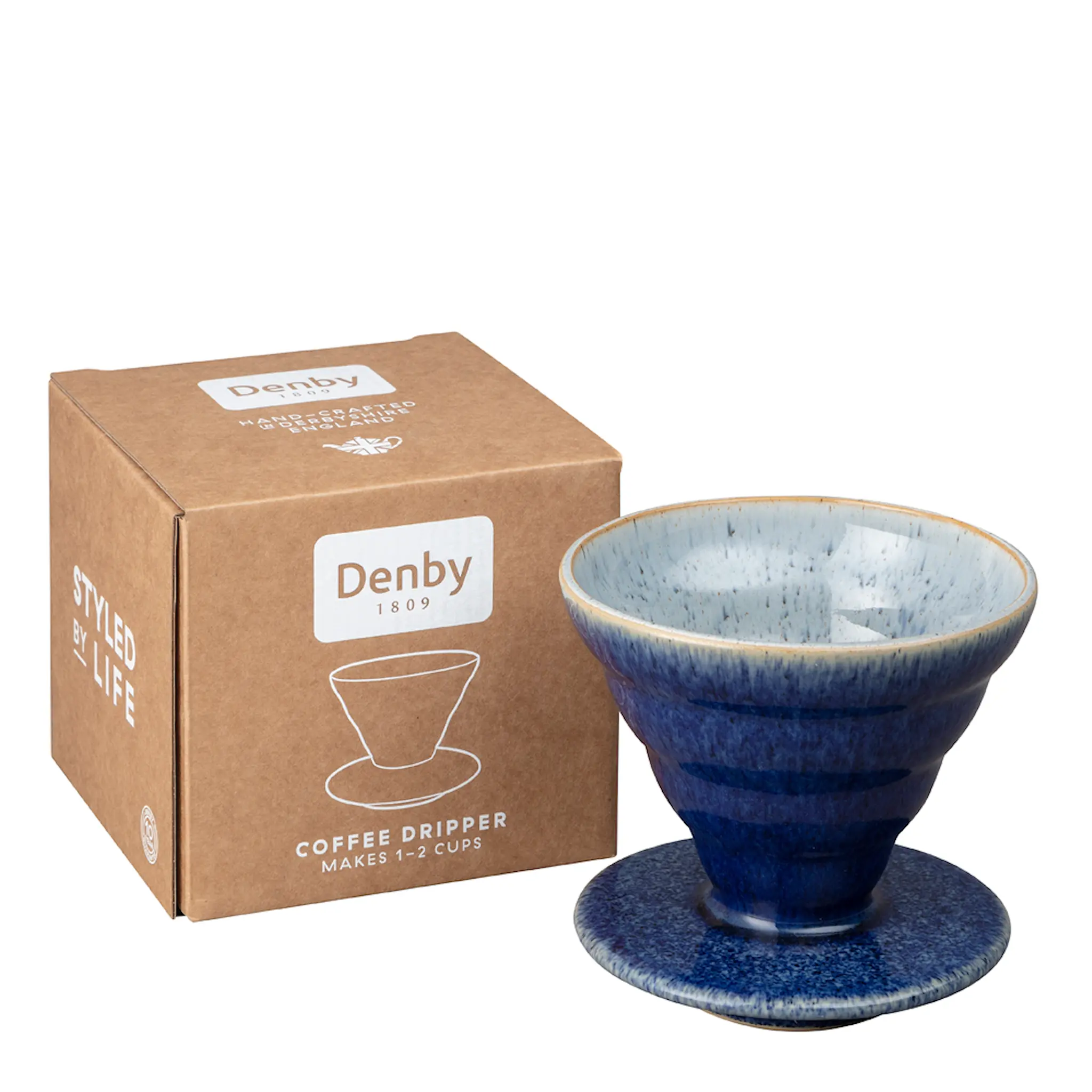 Denby Studio Blue Cobalt Brew kaffebrygger